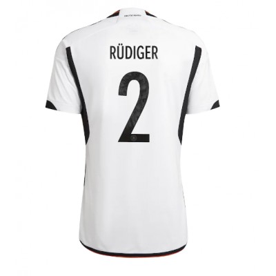 Moški Nogometni dresi Nemčija Antonio Rudiger #2 Domači SP 2022 Kratek Rokav
